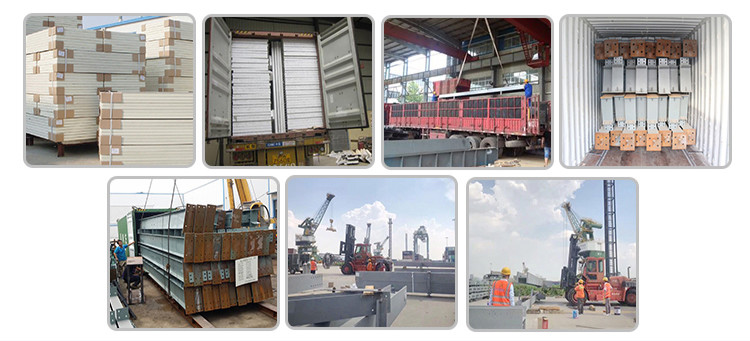 Metal Industry Sandwich Panel Prefab Warehouse Buildings