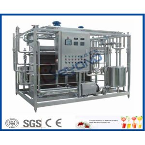 UHT Sterilizer Dairy Processing Plant , Yogurt Processing Machine With CIP