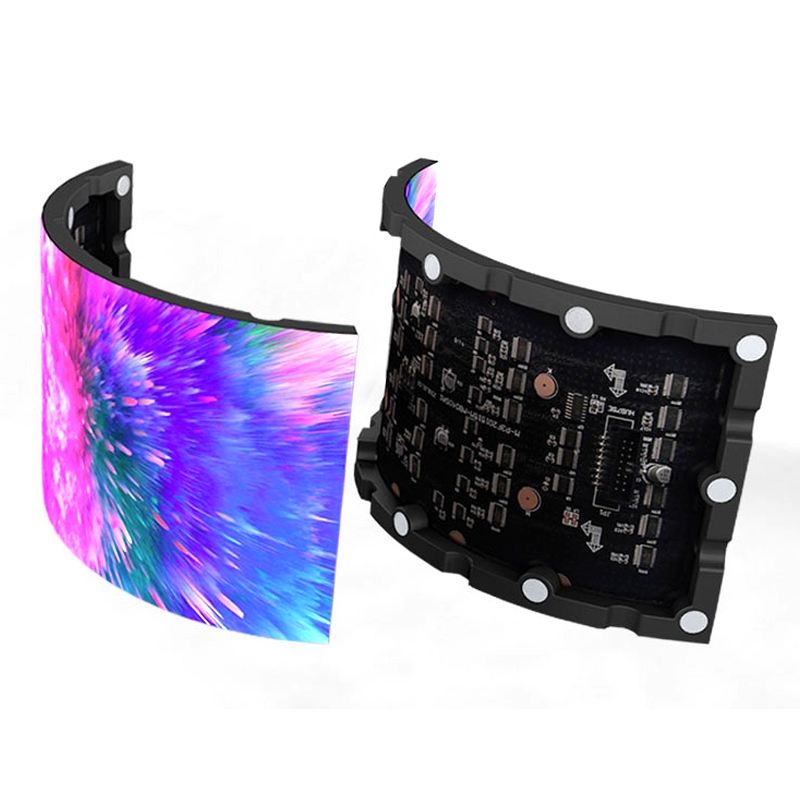 RGB Lightweight Flexible Video Wall , Multifunctional Curve LED Screen