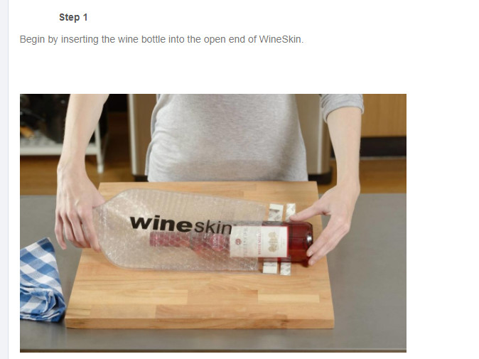Clear Travel PVC Wine Bottle Chiller Bag , Protective Bubble Wine Sleeve / Skin
