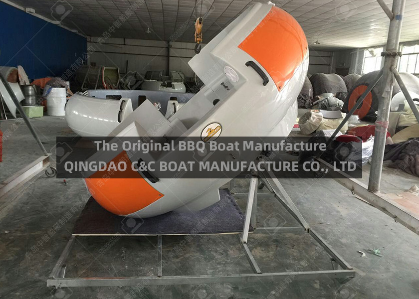 1550kgs Load Diameter 350cm Foldable HDPE BBQ Boat