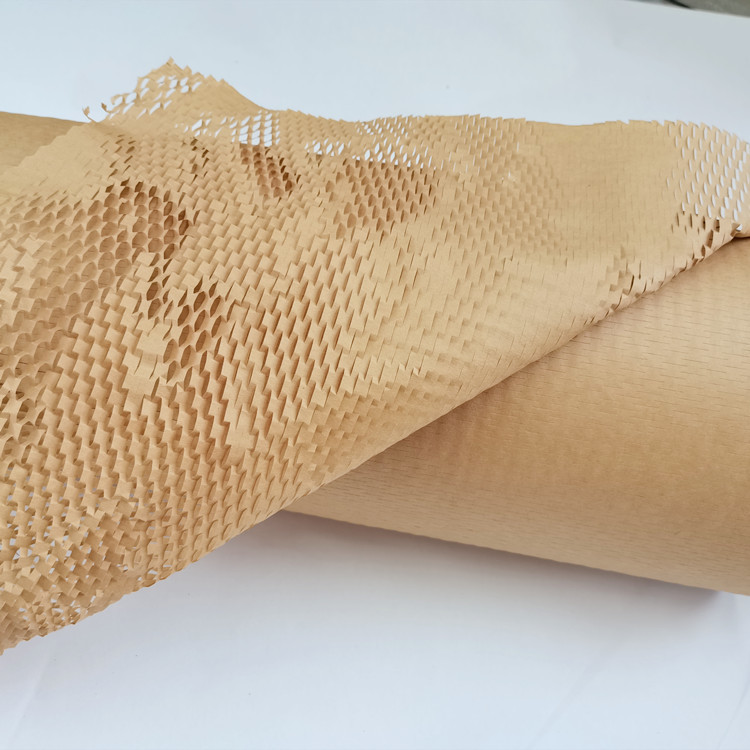 80gram Kraft 38CM*100M Honeycomb Packaging Paper Eco Friendly