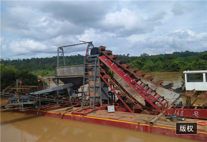 100m3/H Bucket Chain Gold Dredger Large Scale Mining Machine