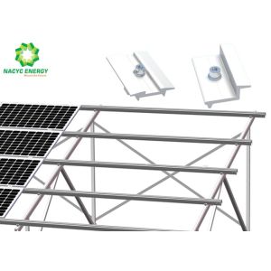  High Flexibility Anodized Ground Mount Solar Racking Systems Reasonable Design Manufactures