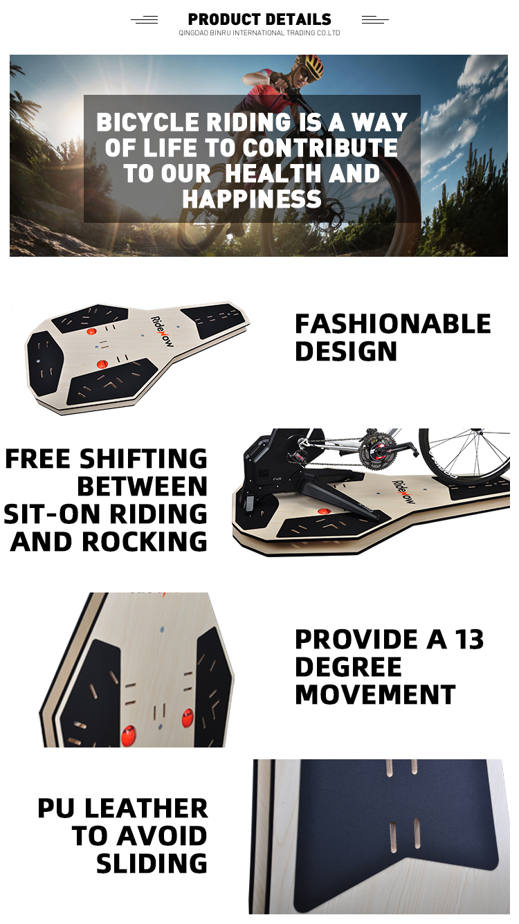RideNow Rocking Board 13 Degree Movement Power Trainer For Optimal Home Bike Workouts