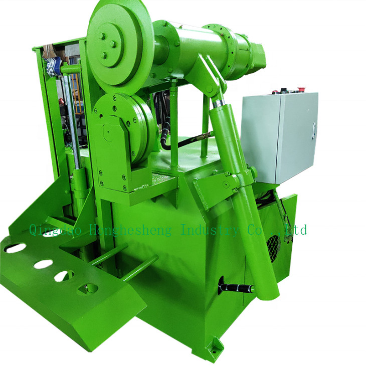 Both Sides Automatic Tyre Cutting Machine For 3 Pieces Waste Tyre Recycling Plant