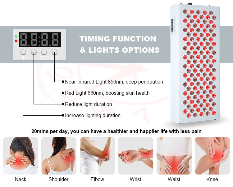 Anti Ageing Red Light Therapy Machines Bedtime Physiotherapy Skin Care 600W