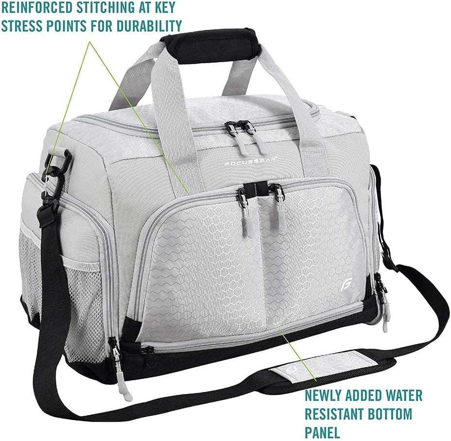 The Durable Crowdsource Designed Duffel Bag with 10 Optimal Compartments Including Water Resistant PouSPORTS SHOES