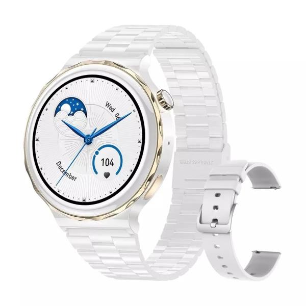 HK43 Smartwatch Double Straps Wireless Charging Bt Calling Custom Dial Female