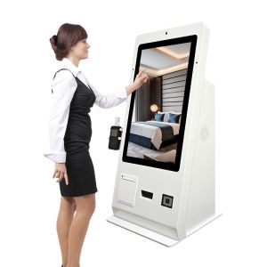 24 Inch Card Dispenser Machine NFC Card Dispenser Hotel Self Check in Kiosk with