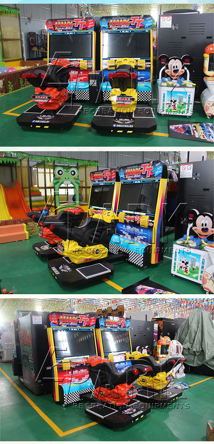 42 Inches Manx TT Motorcycle Zone Coin Operated Game Machine