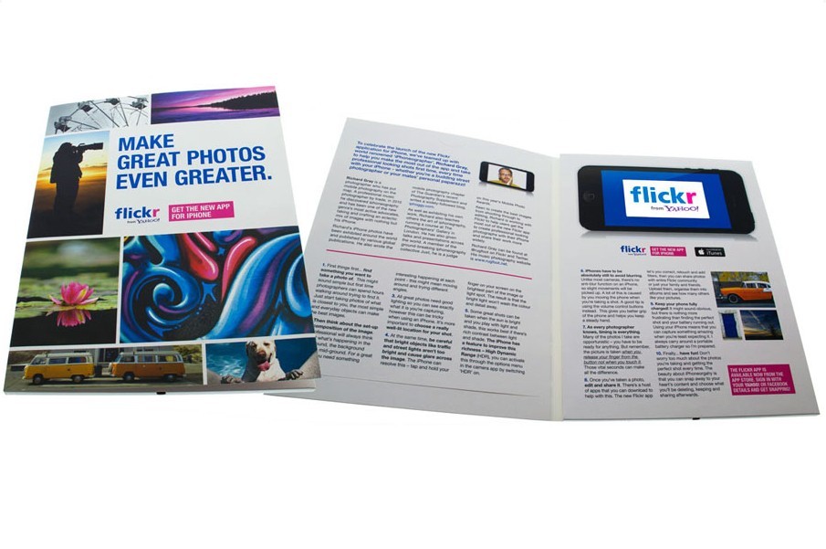 7 Inch Custom Lcd Talking Video Greeting Brochure Card With Led Light