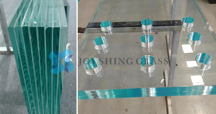 White Laminated Glass 6+6mm Double Laminated Glass Curtain Wall