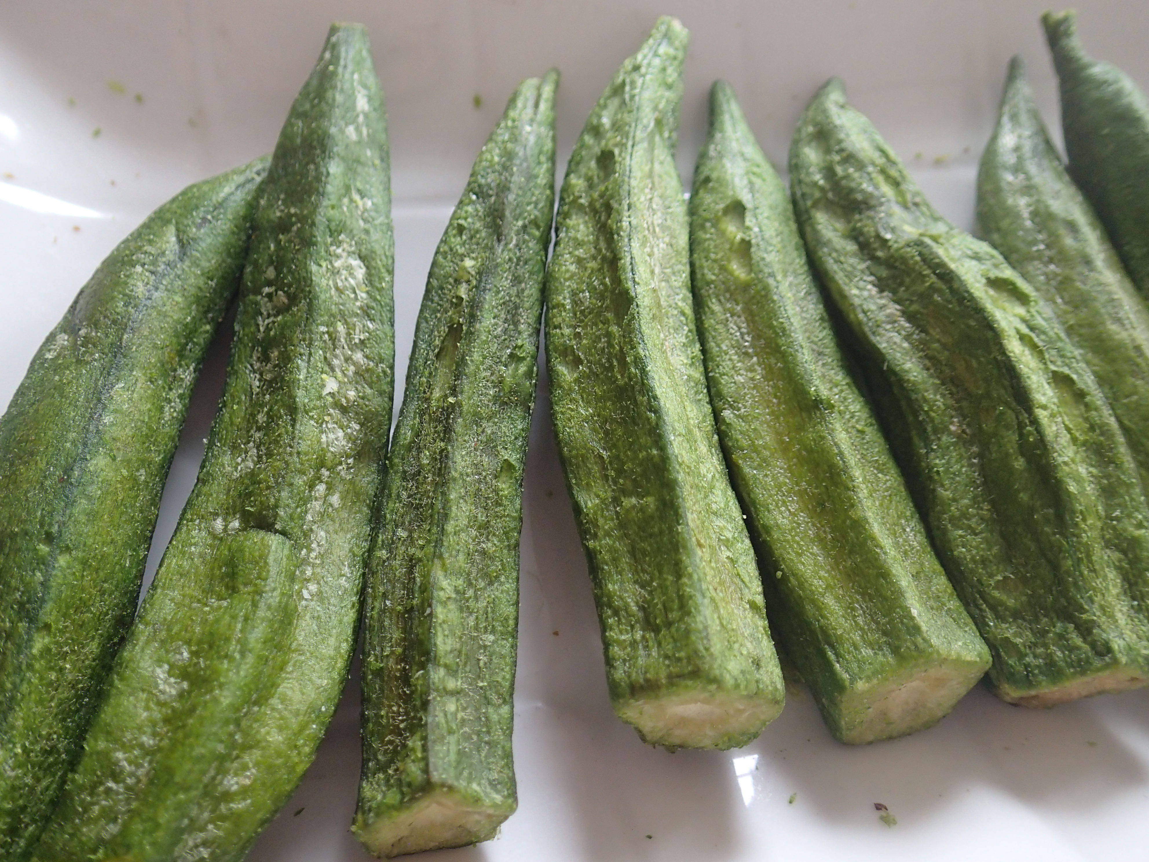 healthy picnic snack vacuum fried okra dried vegetable snacks vf okra