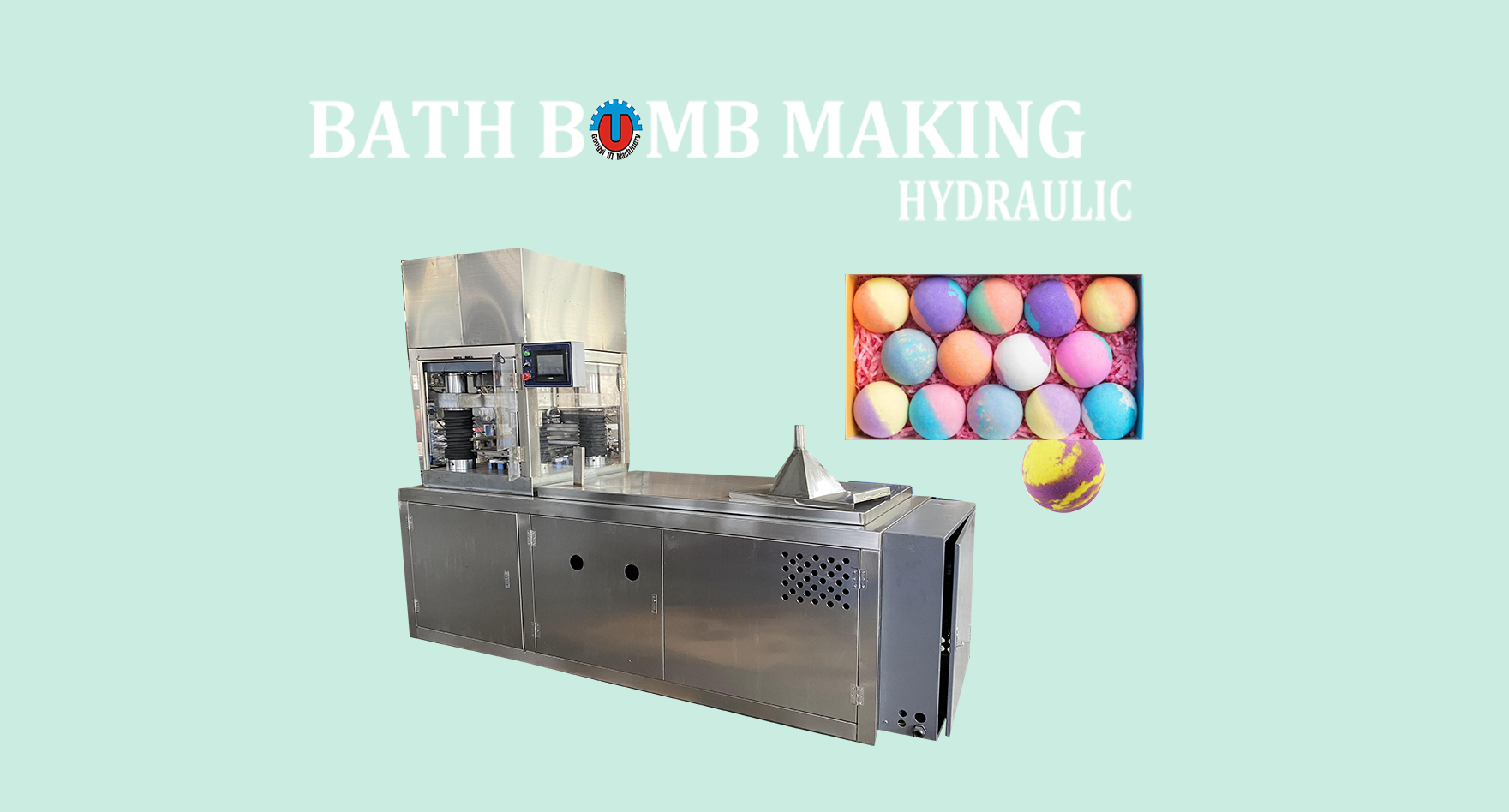 Machine Type Bath Bombs Press Machine for Customized Heart Star Cubic Ball Shape