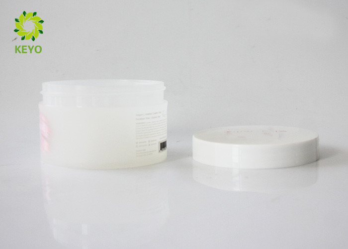 Wide Mouth Frosted Body Butter Jars 200g White PP Plastic Material Made