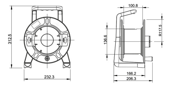 Anti Uv Plastic Portable Fiber Optic Cable Reel / Drum ISO9001-2015 Listed