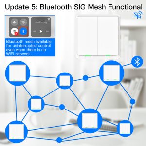 Cheap Smart Switch Work Without Internet Blue tooth Mesh Wireless Remote Control