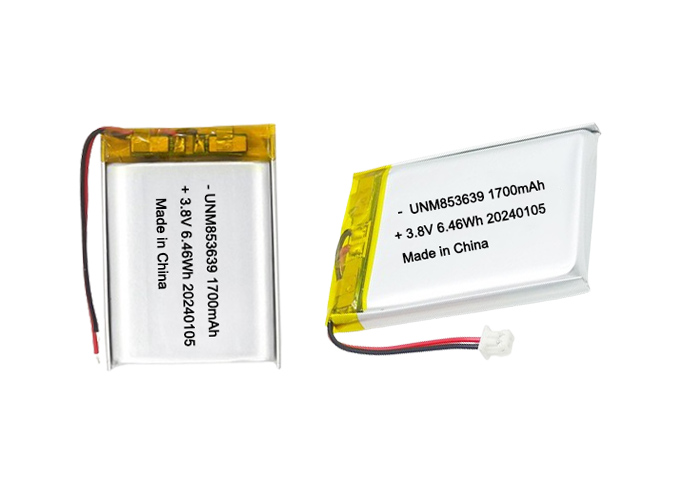 853639 4.35V 1700mAh Polymer High Voltage Li ion Battery for Body-worn Camera with Long Cycle Life