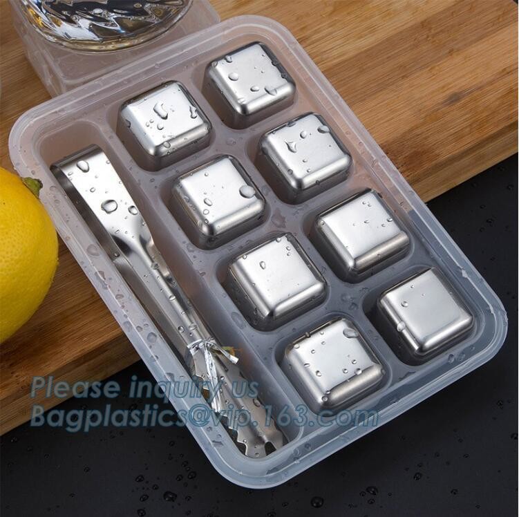 Bar accessories recyclable stainless steel whiskey ice cube stones, Stainless Steel Ice bar cooler, steel bar cold fresh