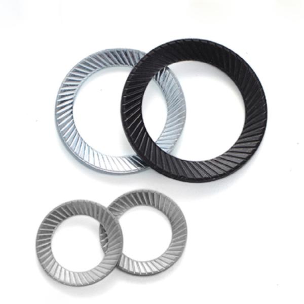Steel Serrated Contact Safety Spring Washer DIN 9250 Double Side Serrated Lock