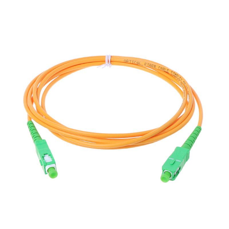ELETECK SC APC-SC APC-SM 3mm Fiber Optic Jumper Cable Single Mode Extension Patch Cord