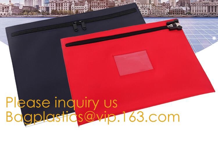 Locking Bank Bag Canvas with Hard Handles Black,Promotional Customized Nylon Money Pouch Bank Bags Secure Deposit Utilit