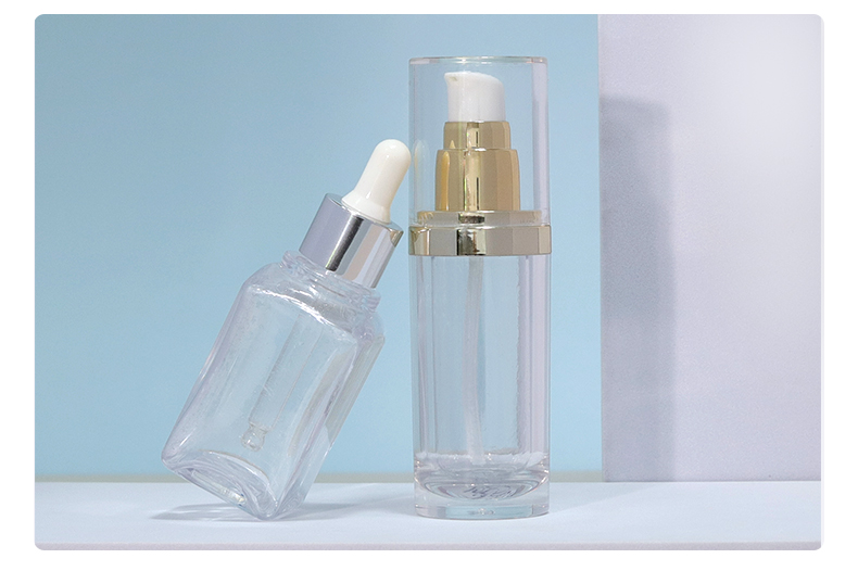 Plastic Foam Soap Bottle 30ml 55ml Transparent Dropper Bottle Custom For Cosmetic Packaging