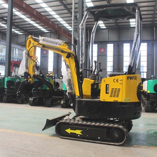 Micro Mini Excavator 1.5 Ton Blue Digging Machine Meet Euro V CE EPA Standard