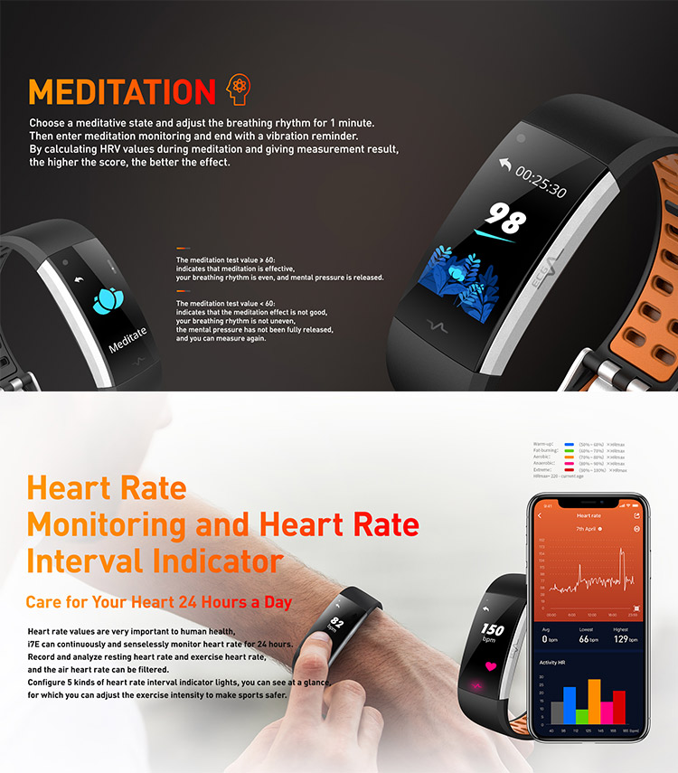 RoHS Fitness Tracker ECG Sensor Smartwatch