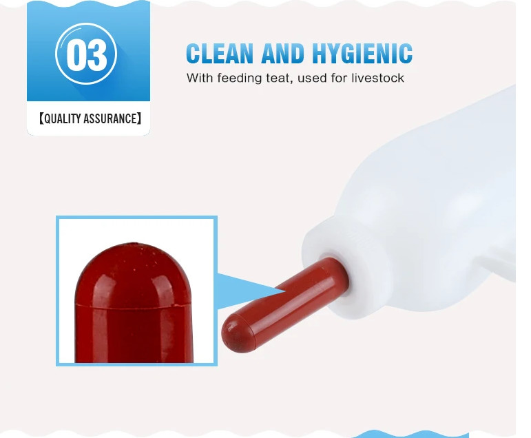 2.5L Calf Feeding Bottle for Veterinary Farming with PE Material