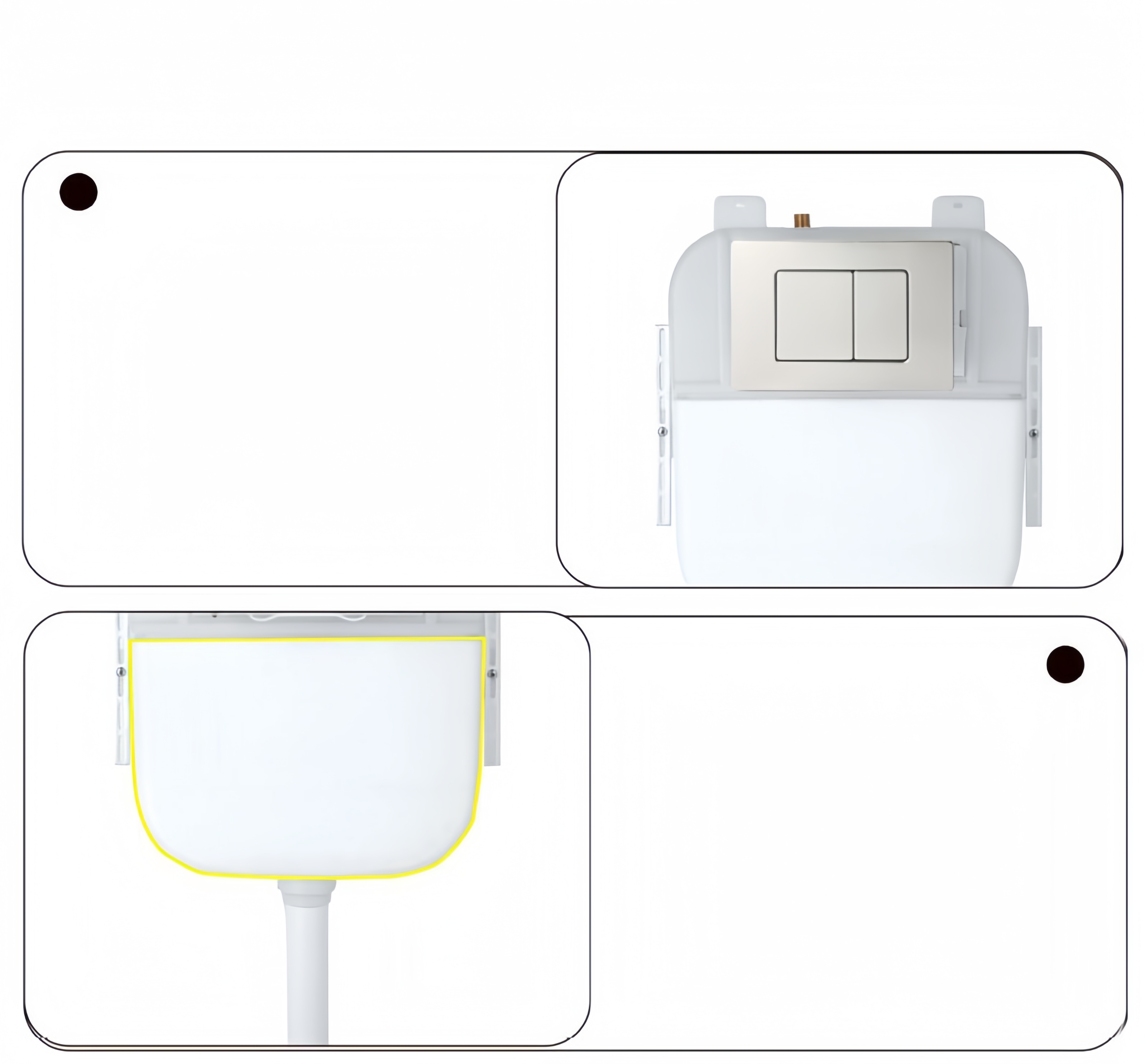 Conceal Tank Bracket Chaozhou OVS Modern Ceramic Toilet WC Dual-Flush Style with Frame