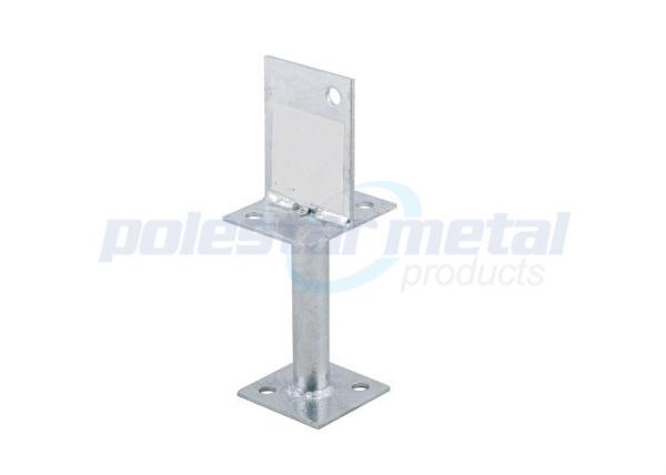 Construction Hardware Steel Center Fix Stirrup Post Anchor metal Angled Joist