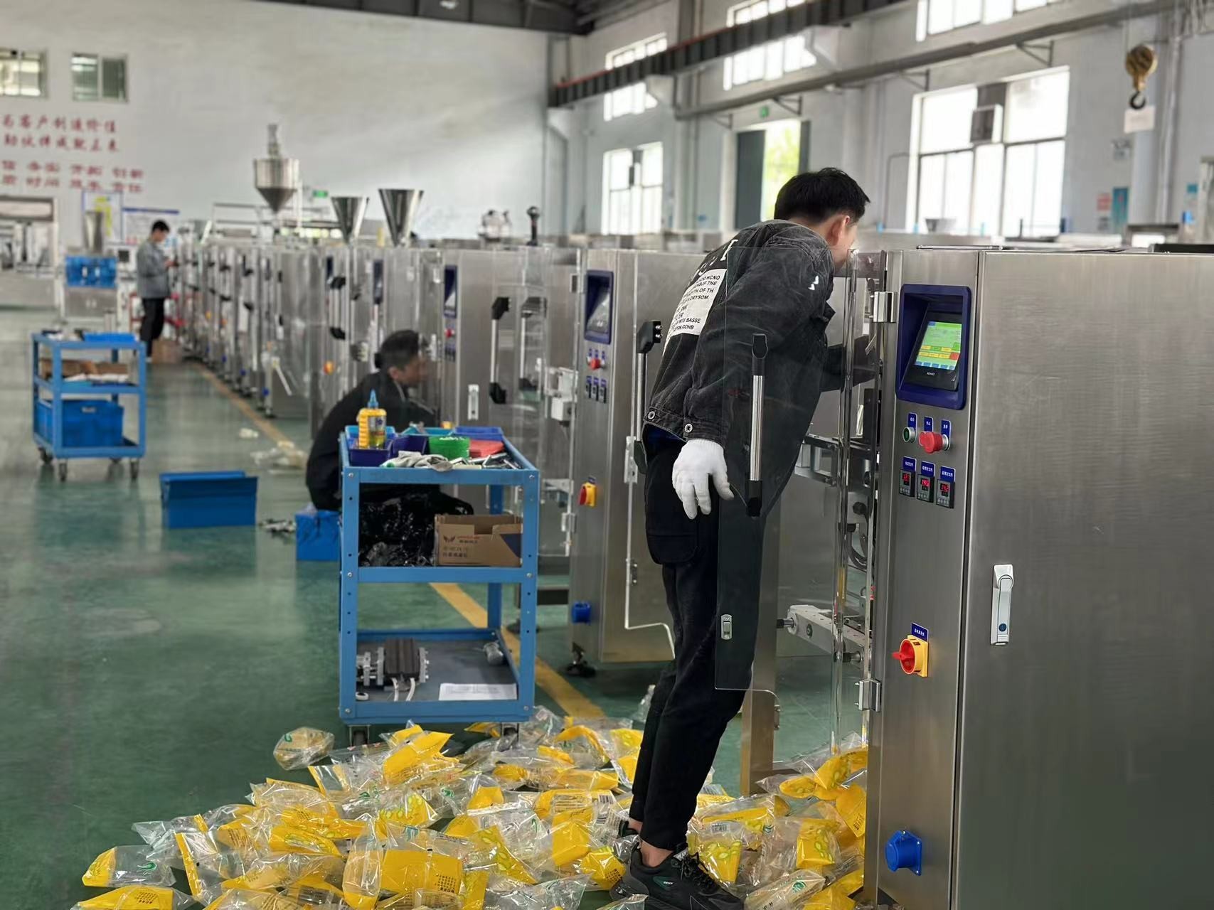 380V Mechanical Vertical Packaging Equipment With PLC Control System