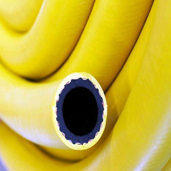 Yellow Color Rubber Air And Water Hose For Industrial / Agricultural Application