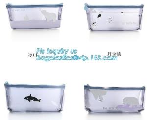  vinyl pvc plastic packaging bags with slider zipper Zip lockkk closure, vinyl pvc zipper pouch,black color slider zipper zi Manufactures