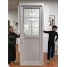 Buy cheap 2.5mm Waterproof PVC Hinged Door Tempered Glass Pvc Swing Door For Toilet from wholesalers