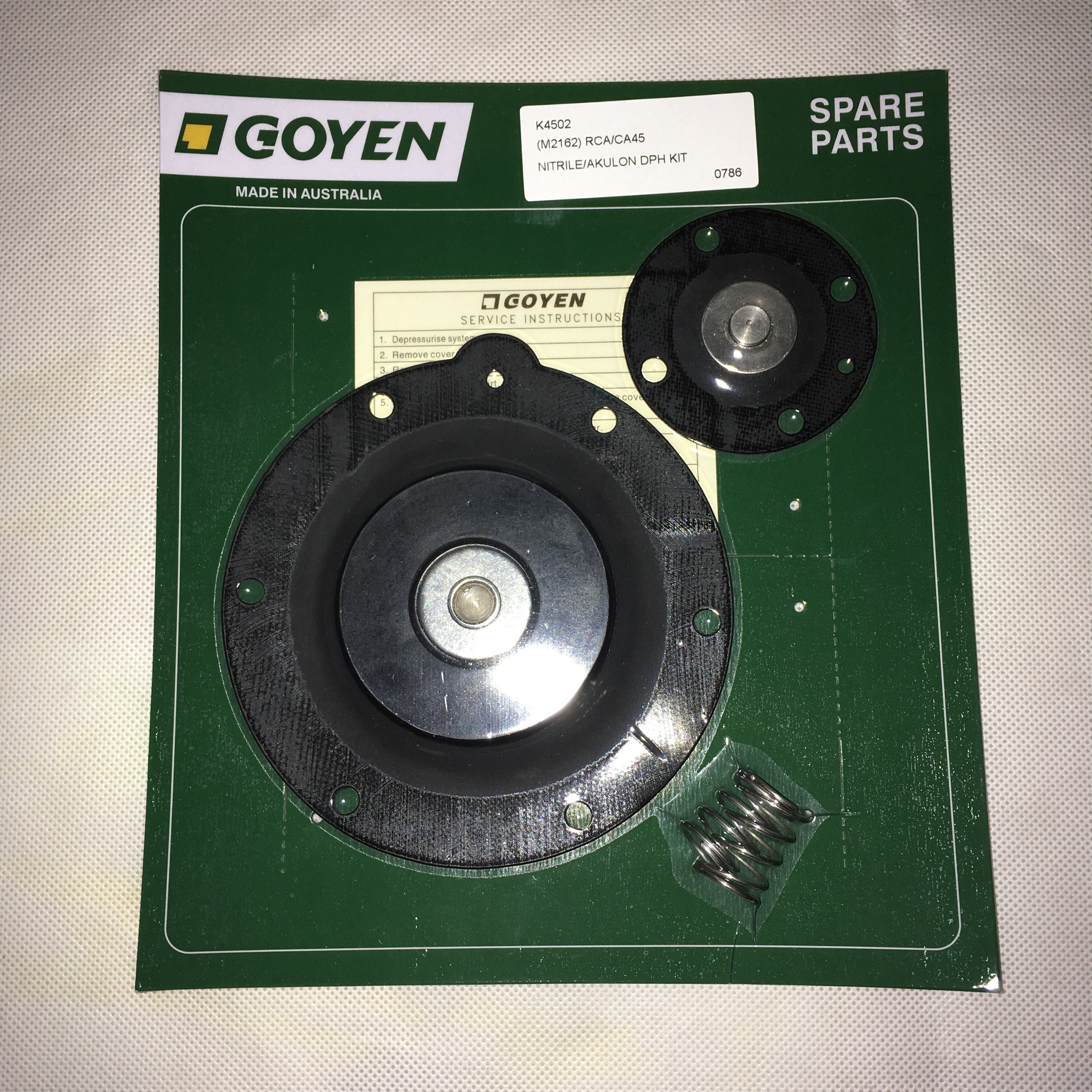 K4503 K4504 Goyen Type Pulse Valve Diaphragm CA45T/DD/FS RCA45T/DD/FS 1 1/2" VITON