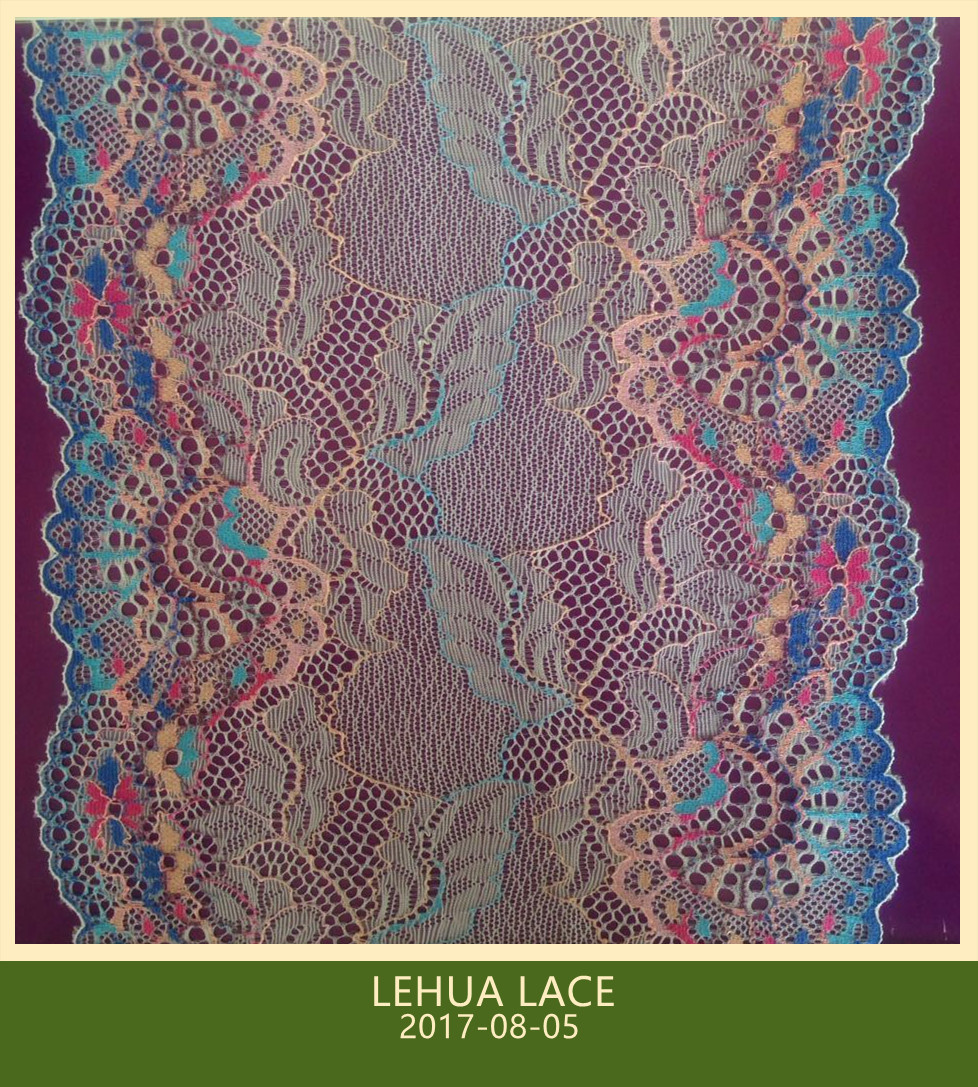 Hot Selling and nice quality Nylon Spandex Stretchy Brazil Lace from China