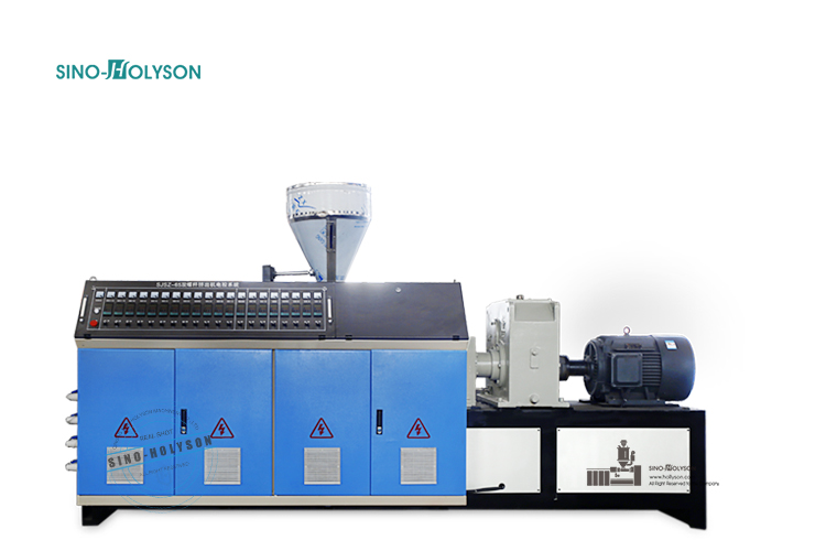 CE ISO Certified SJZ-80/156 Conical Twin Screw Extruder for PVC Wall Panel Production