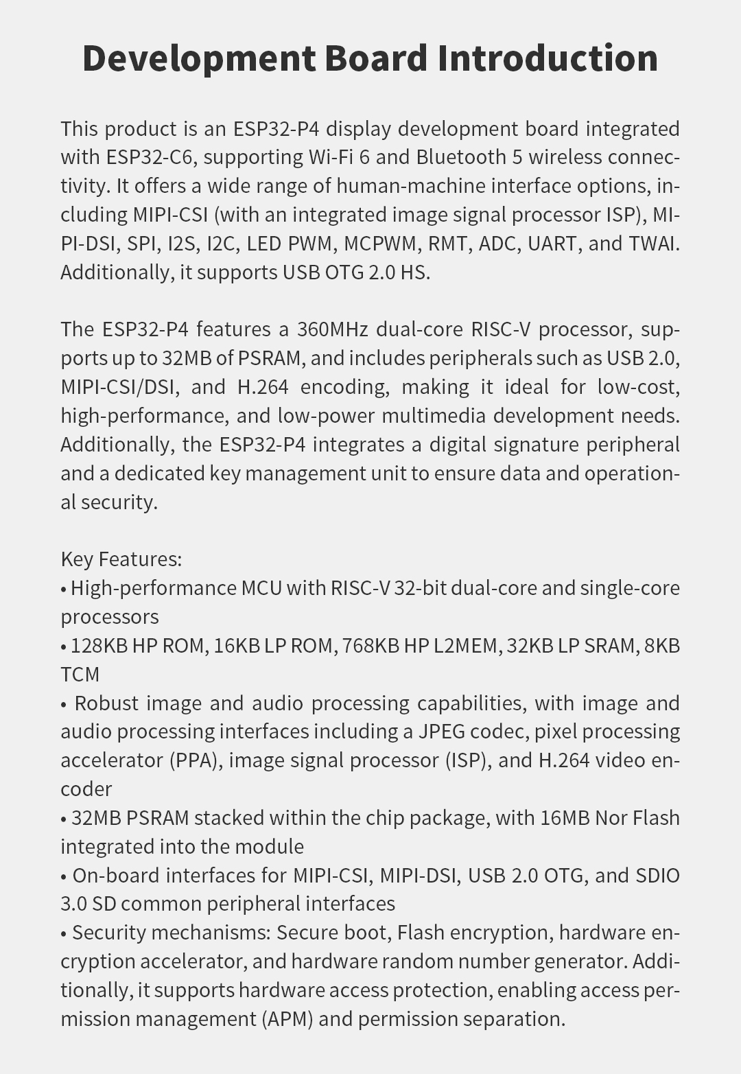 JC4880P443C_I_W High cost performance 4.3-inch IPS touch screen development kit supports ESP32P4/ESP32-C6 dual platforms