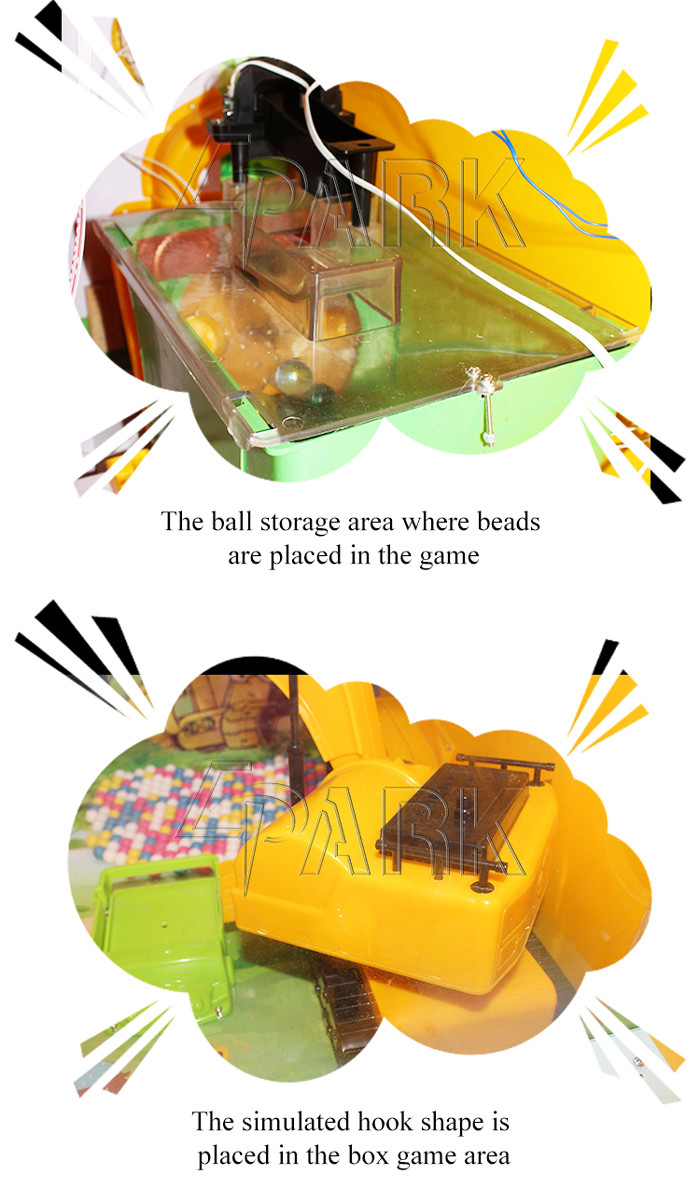 Cute Cartoon Crane Gift Game Machines Coin Operated Easy Maintenance