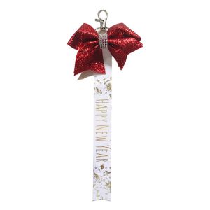 Unique Personalized Gifts Pre-Tied Sublimation Blank Bowknot Keyring With Double
