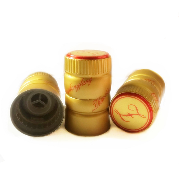 33mmx53mm Aluminum Plastic Whisky Bottle Caps Liquor Bottle Tops SGS