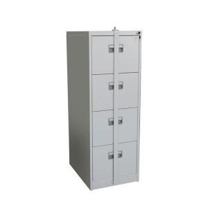  Office Document Lockable Metal 4 Drawer Filing Cabinet with Locking Bar Manufactures