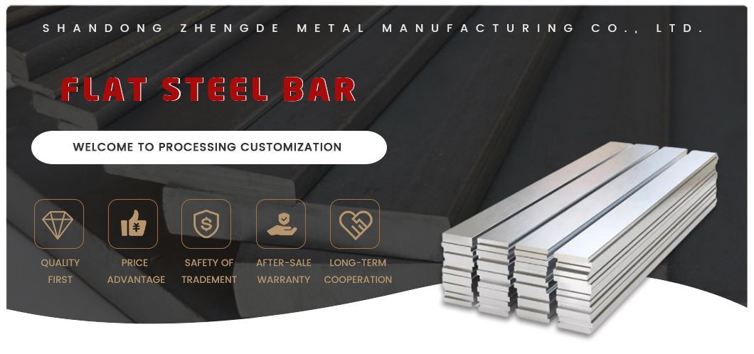 High-Quality Ss400 S45c A36 S235jr 4130 1020 Q195 Q235 Q345 Rectangular Flat Steel Bar