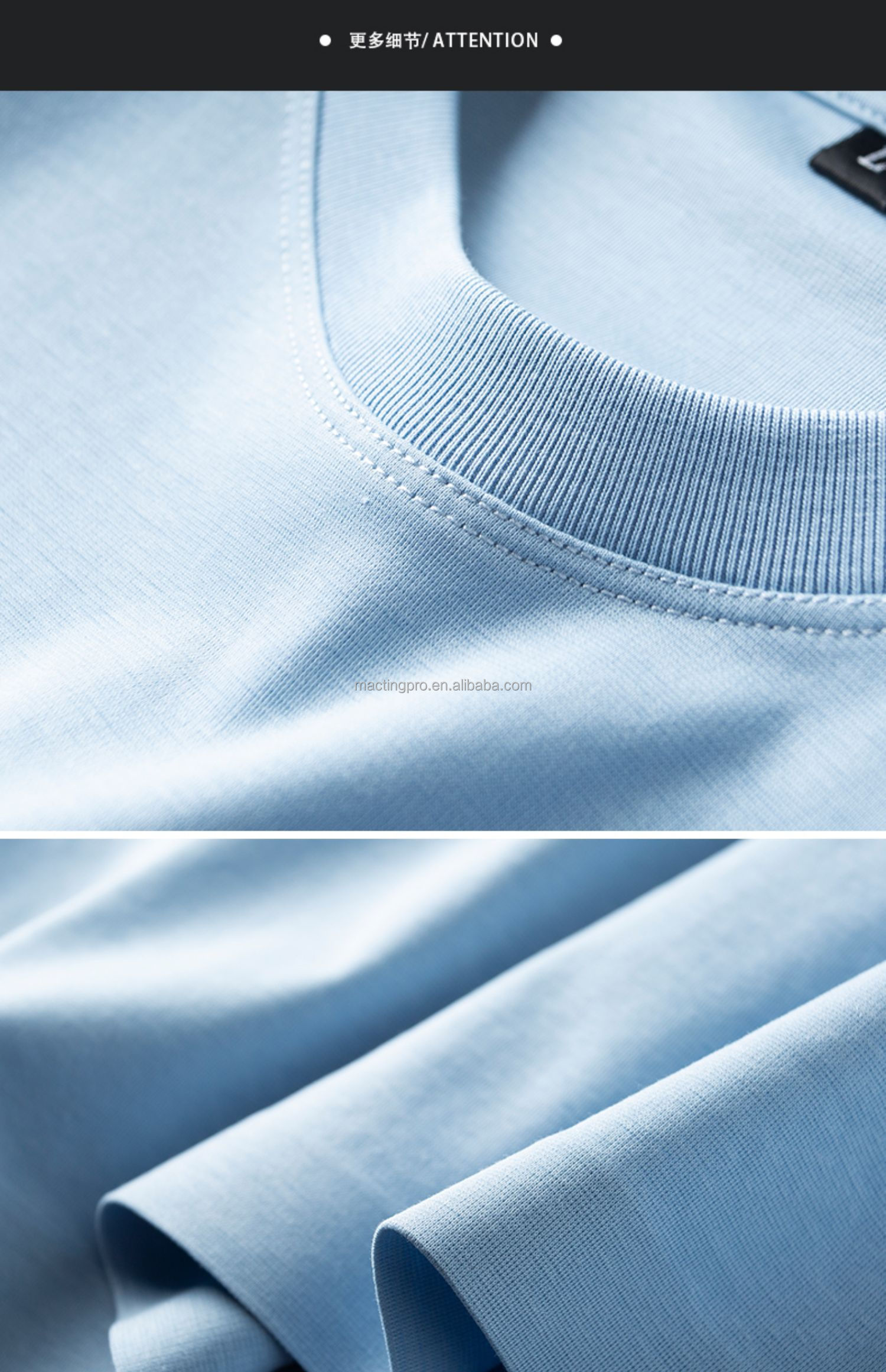 Custom 3D Embossed Logo Mercerized Cotton T-Shirt for Men in Colorful or Quantity 1000