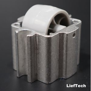  Factory wholesale aluminum profile movable accessory with wheel 6063T5 aluminum alloy movable accessory Manufactures