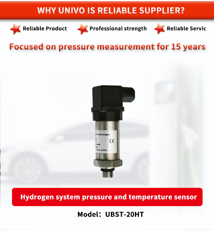 Hydrogen System Pressure Sensor UNIVO UBST-20HT Transmitter Series 4-20mA 1-5V 0.5-4.5VDC