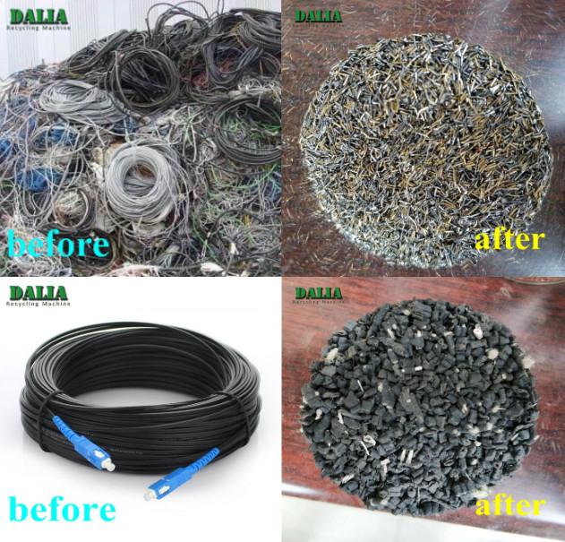 Scrap Copper Cable Granulator Machine Automatic High Efficiency DLD-600